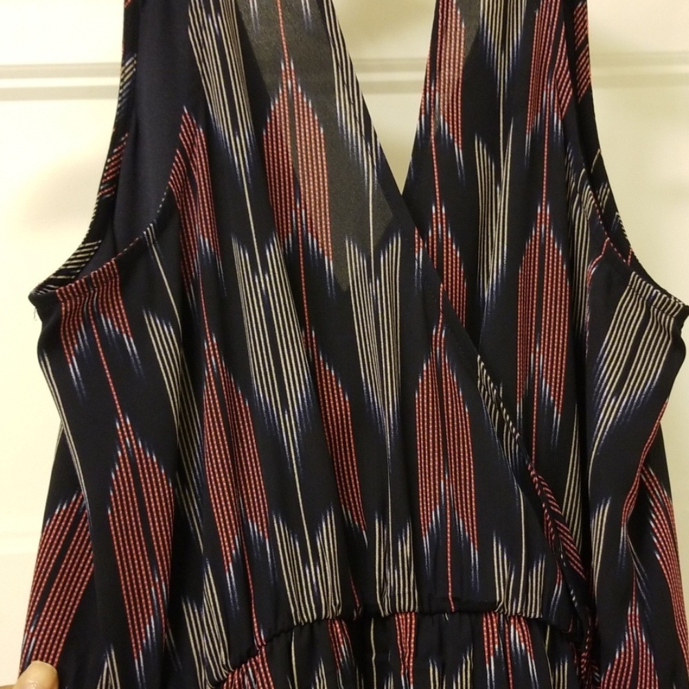 😍😍Lush elastic waist geometric print dress - Picture 6 of 7